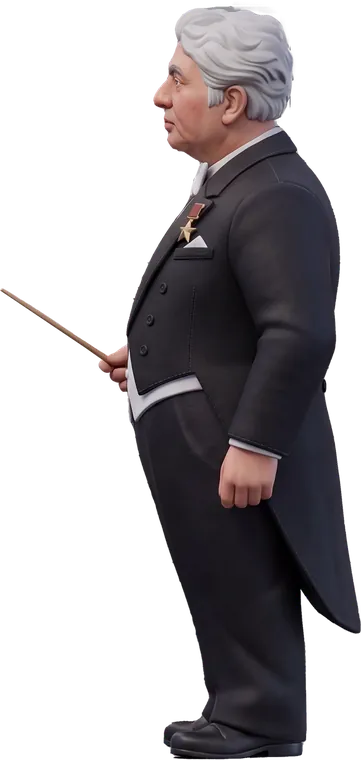 Aram Khachaturian superLegend figure, from the left